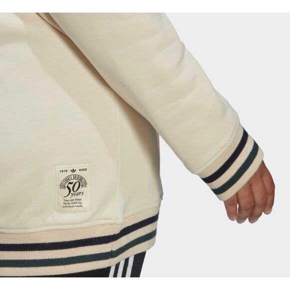 Adidas Womens Originals Wonder White Class of 72 Hoodie Sweatshirt PLUS 1X NWT - Picture 7 of 11